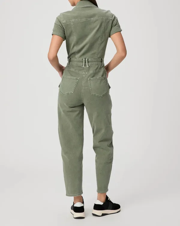 Olive Green Utility Style Jumpsuit