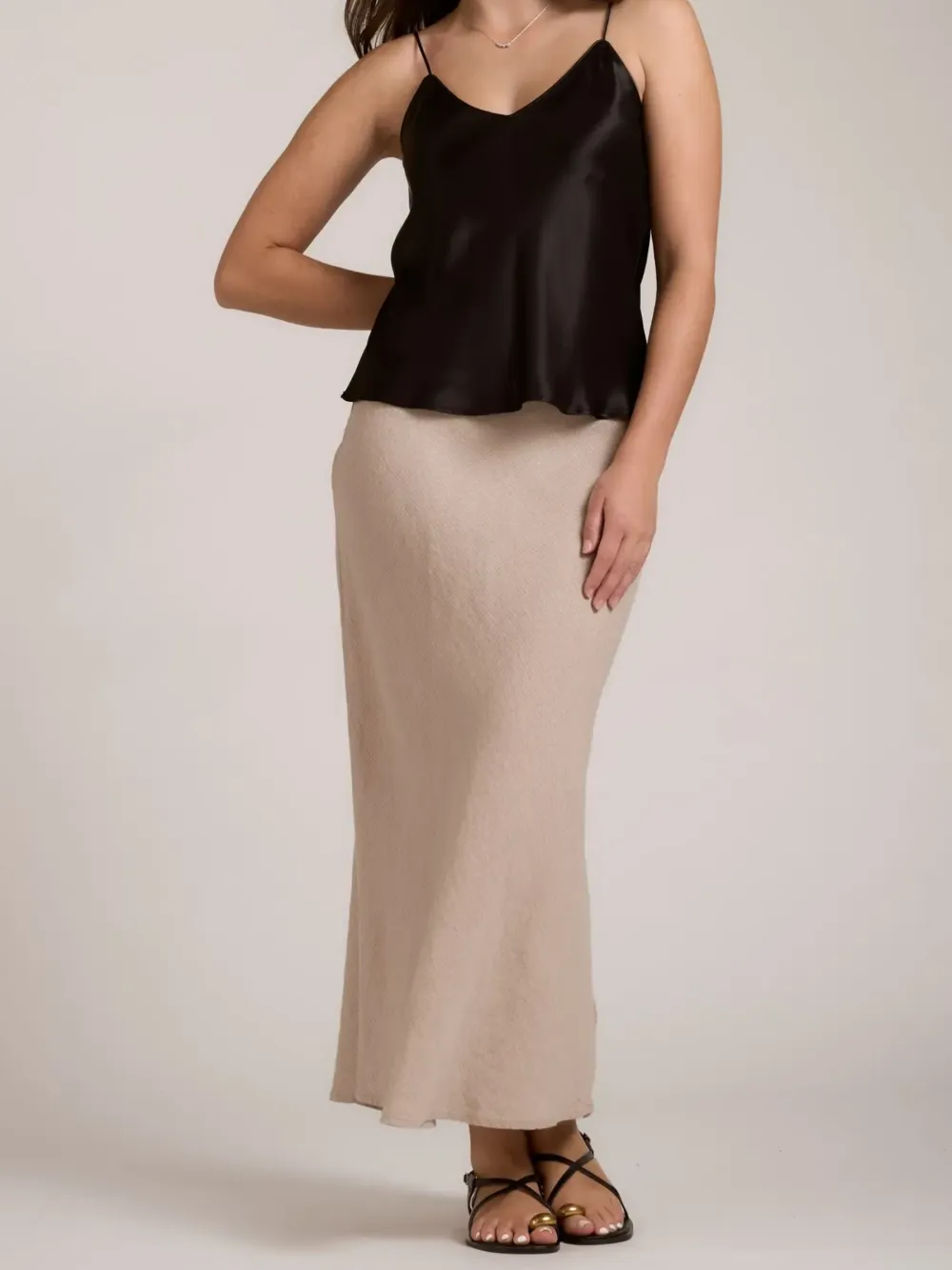 The Linen Slip Skirt