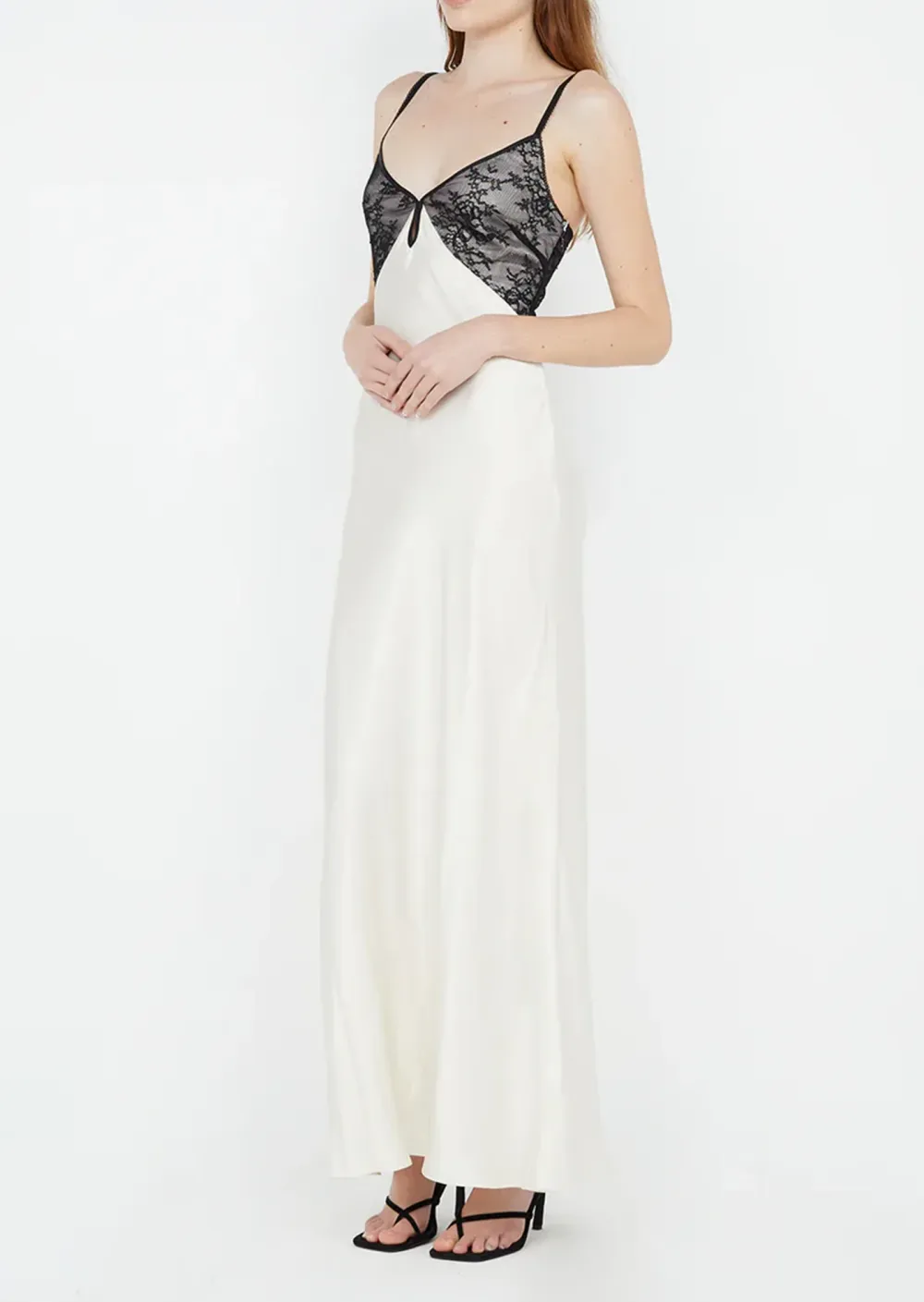 Keyhole Detail Sleeveless Maxi Dress