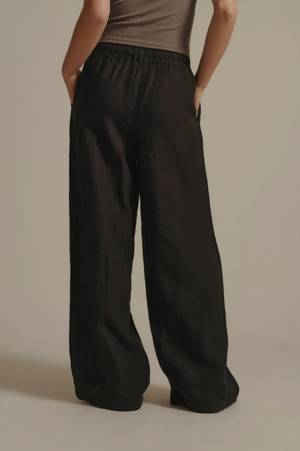 Elementary Wide Leg Linen Pant