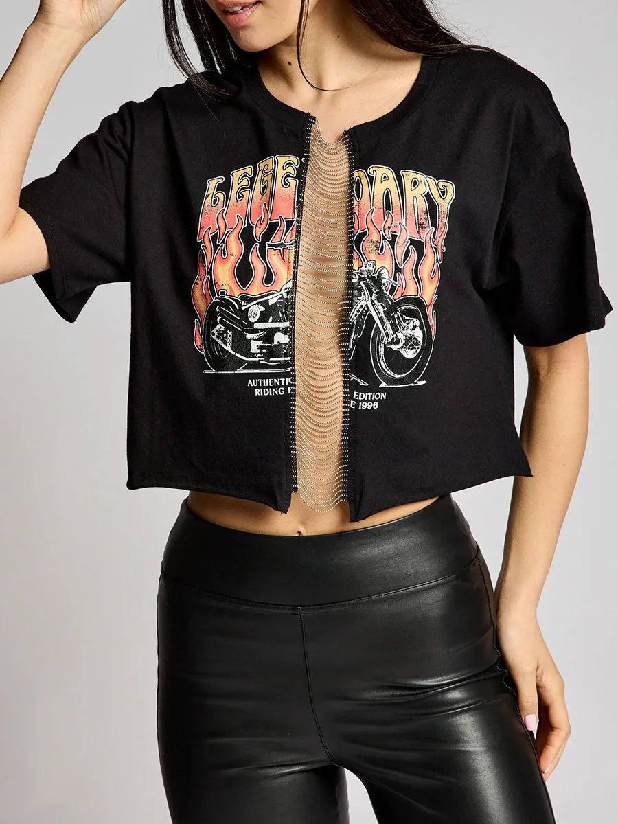 Vintage Chain Middle Crops