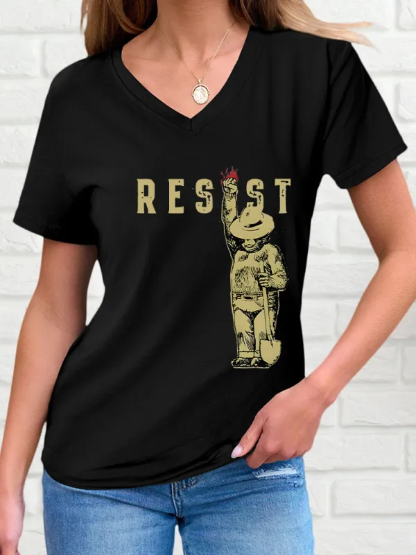 Women'S Resist V-Neck Short-Sleeved T-Shirt