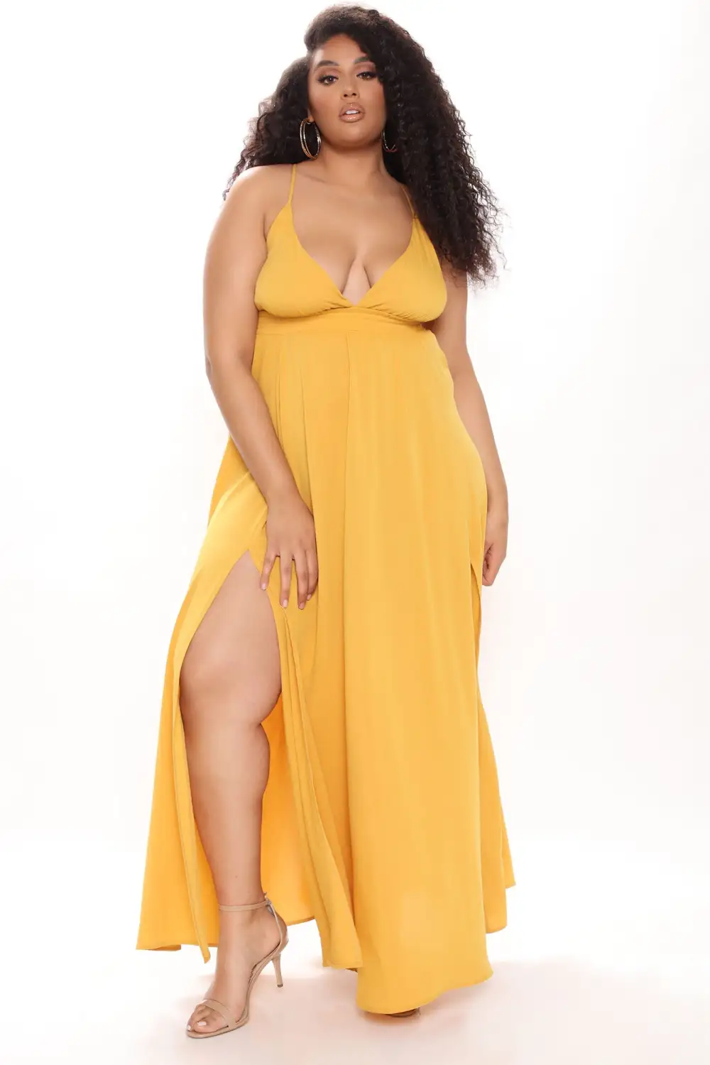 River Flow Maxi Dress - Mustard
