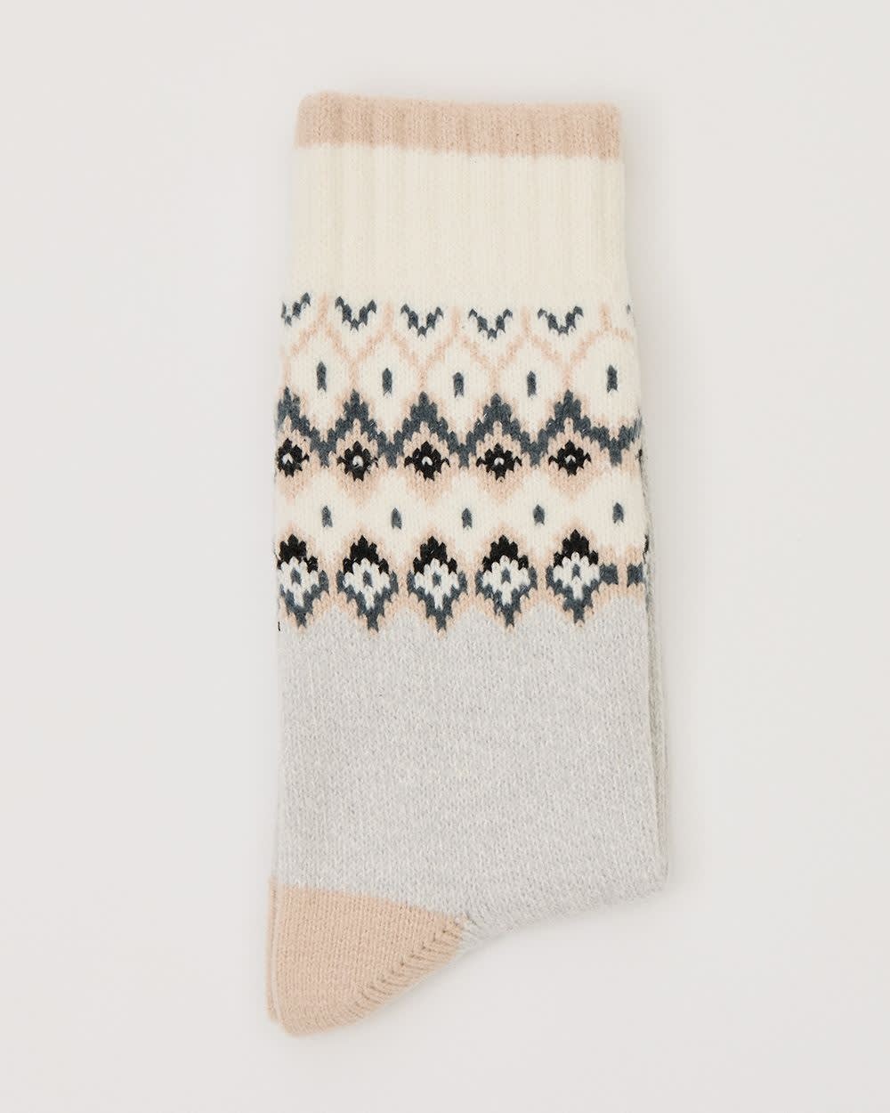 Super-Soft Socks With Apres-Ski Pattern
