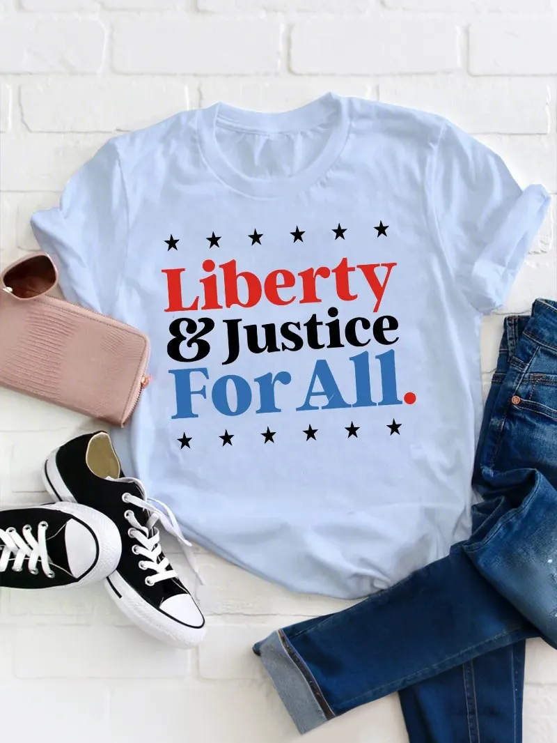 Liberty And Justice For All Teacher T-Shirt