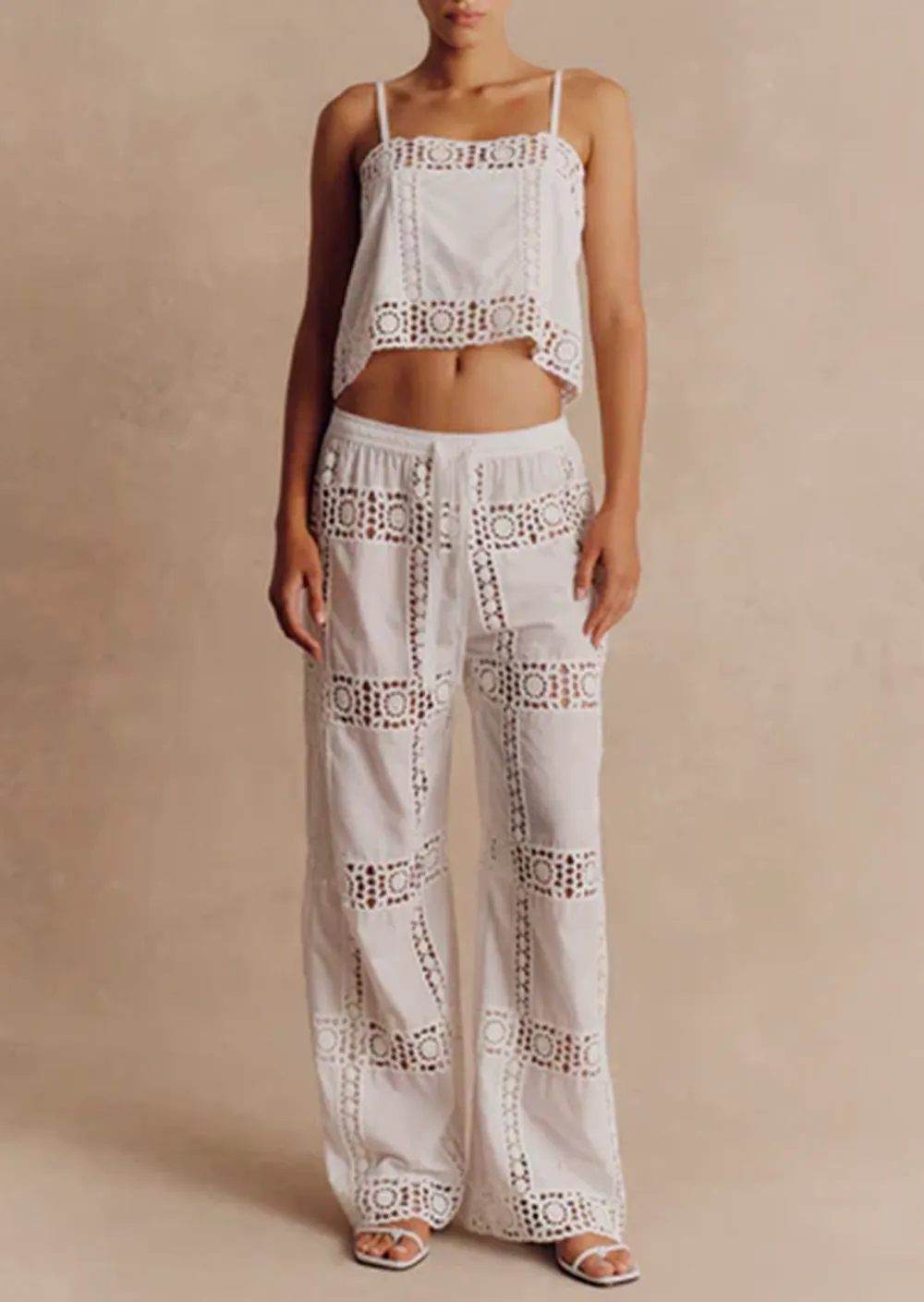 Crochet Loose Fit Pajama Pants