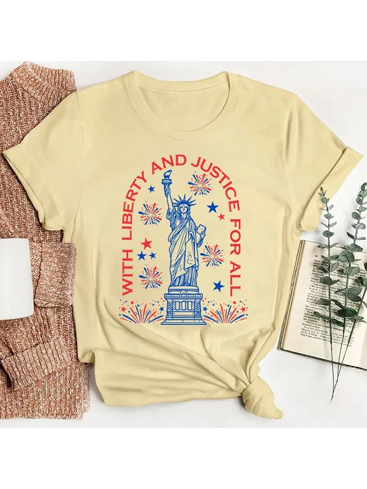 With Liberty And Justice For All Teacher T-Shirt