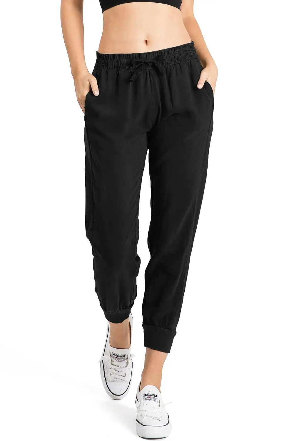Olive Green Slim - Fit Jogger Pants