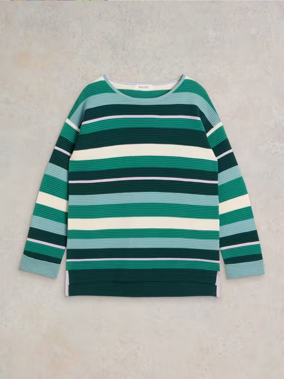 Crew Neck Striped Jumper