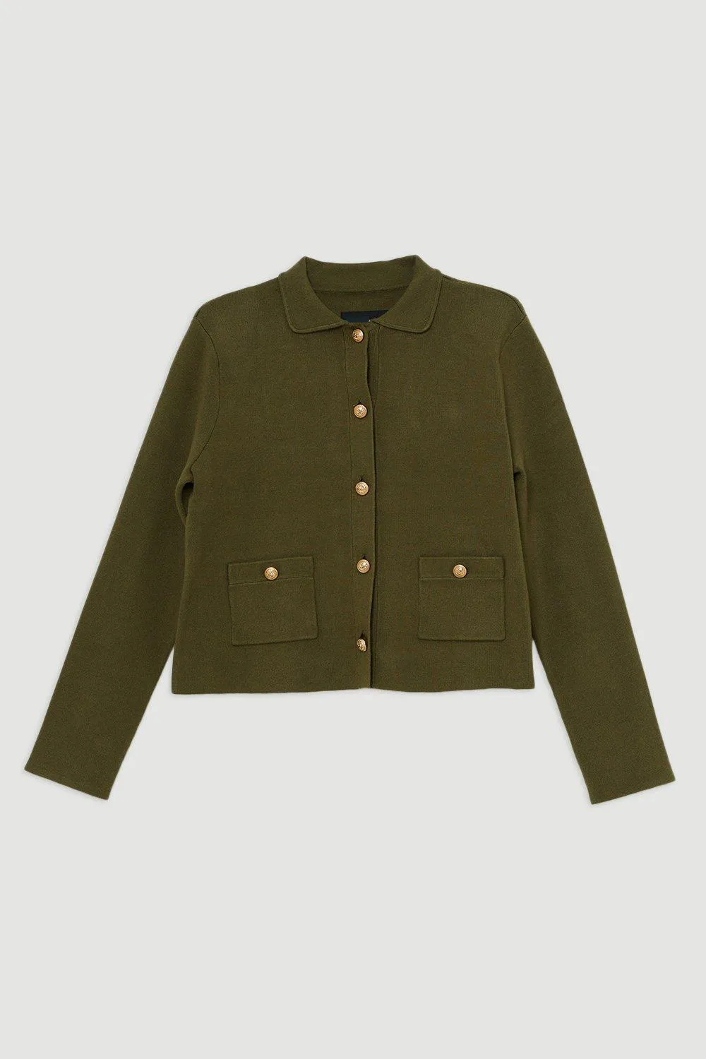 Viscose Blend Full Milano Knit Clean Jacket