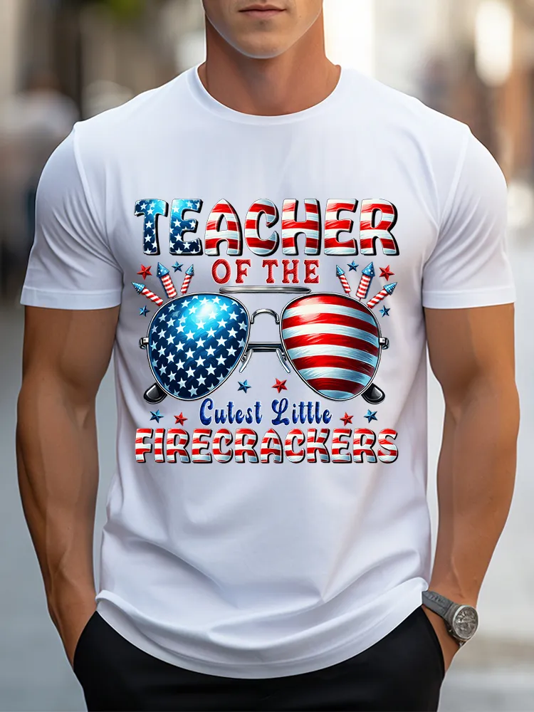 Men's Teacher Of The Cutest Little Firecrackers T-Shirt