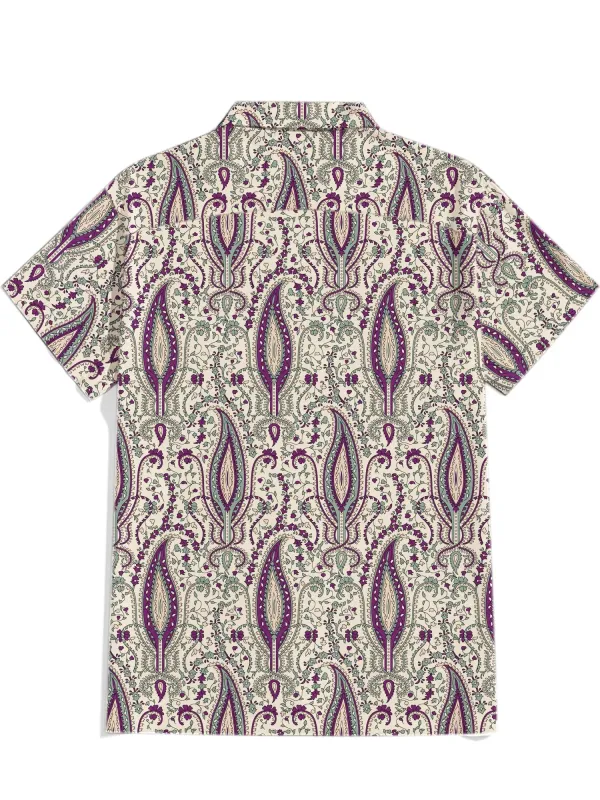 Vintage Purple Paisley Shirt