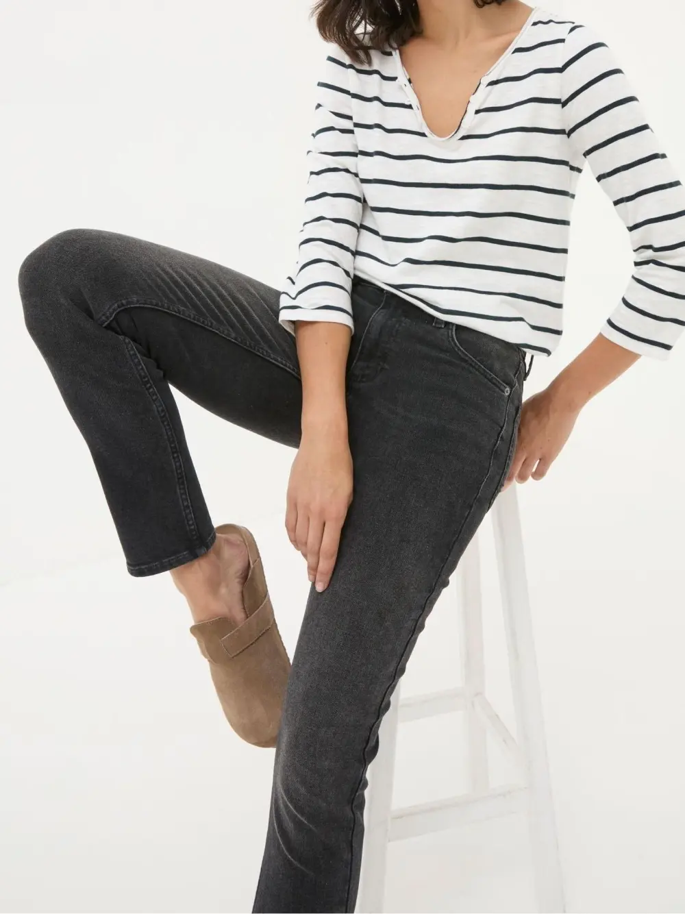 Black Washed Slim Jeans
