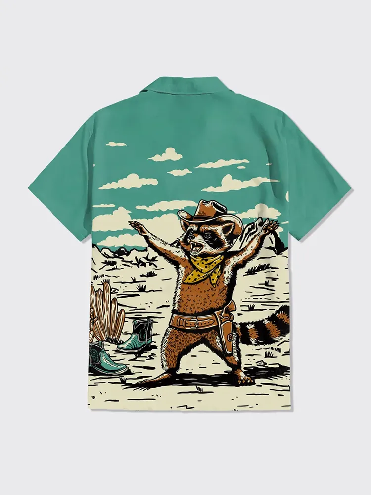 Riding Cowboy Button Up Shirt