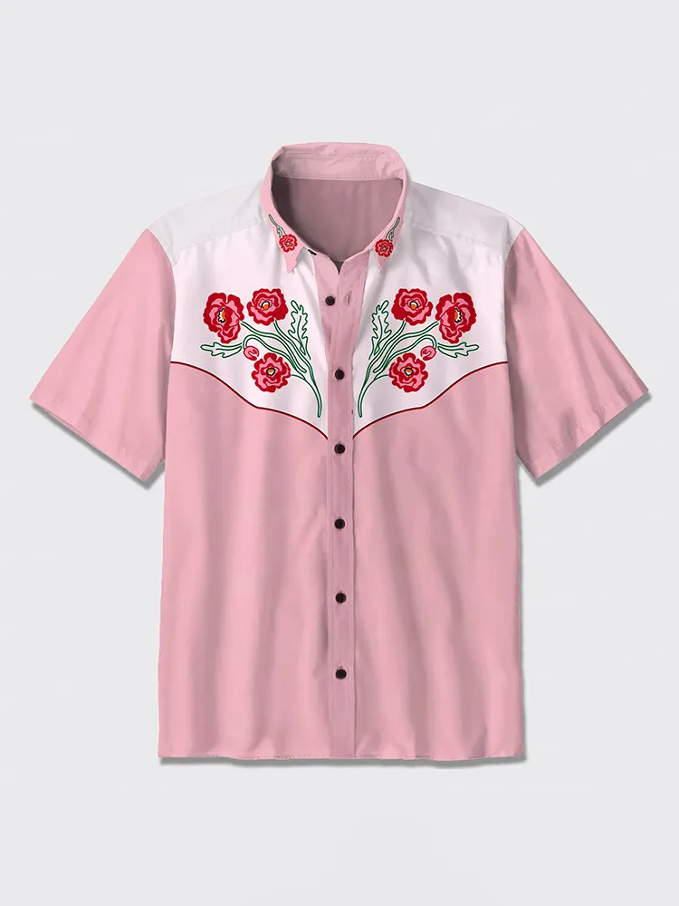 Wild Poppies Button Up Shirt