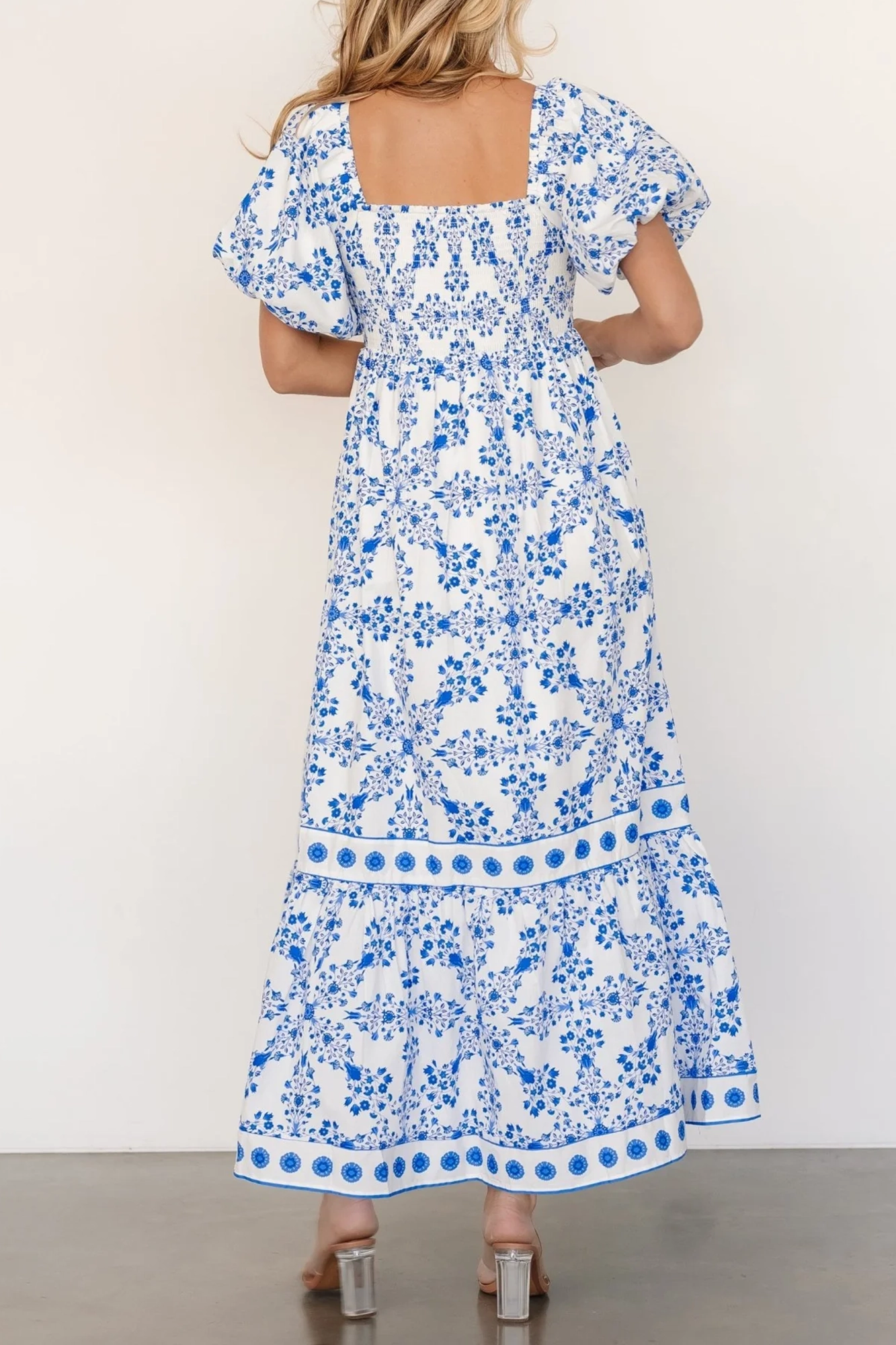 Retro Art Polka Dot High Waist Dress