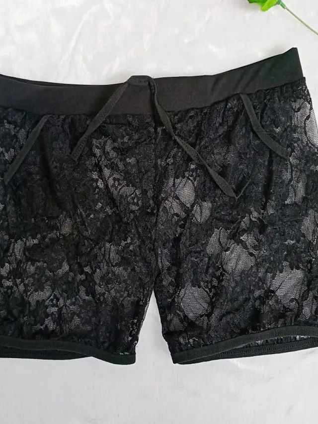 Women's Hot Pants Shapewear Black Purple Red Sexy Lace Short Sports Solid Colored S M L XL 2XL