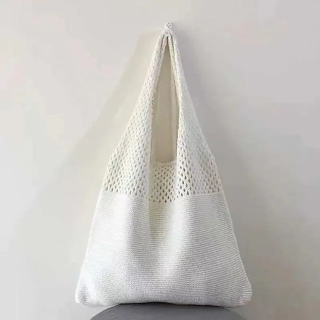 Women's Girls' Tote Shoulder Bag Polyester Shopping Daily Holiday Solid Color