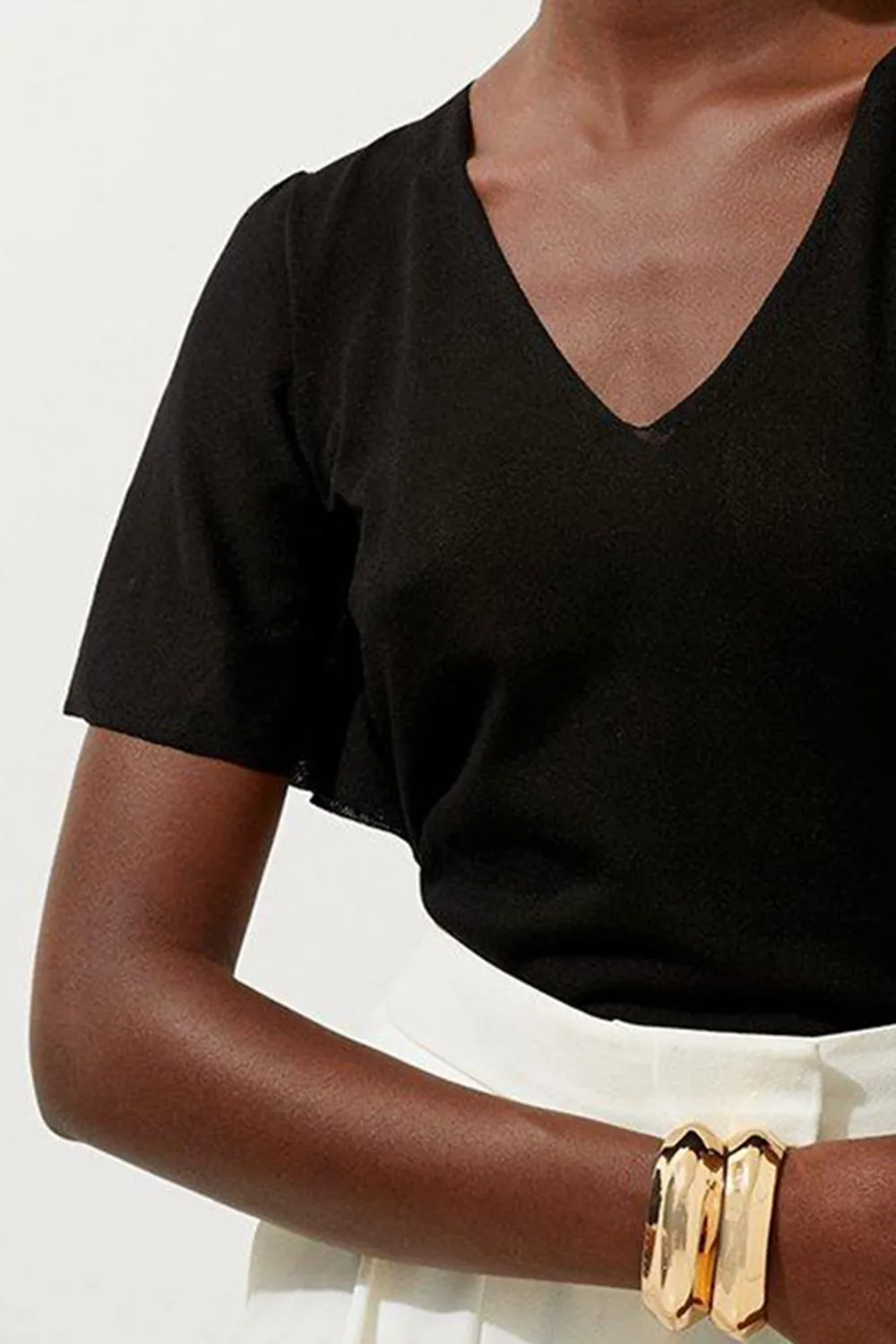 Lightweight Viscose Blend Summer Knit Angel Sleeve Top