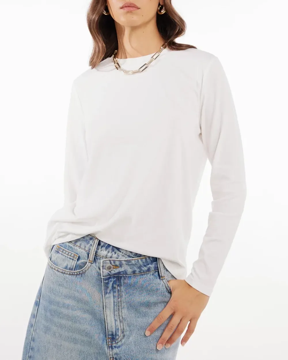 Long Sleeve Stripe Boyfriend Tee