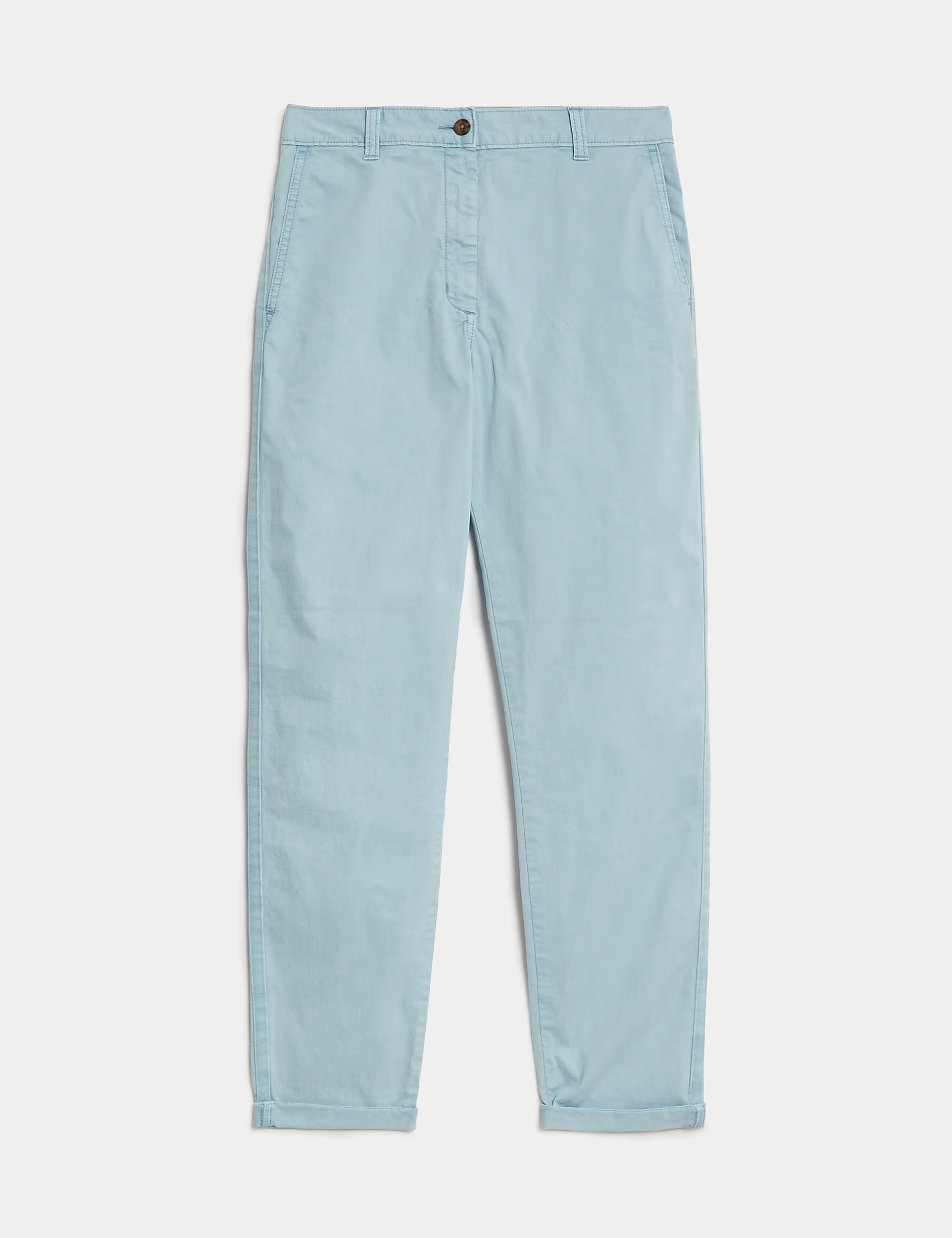 Cotton Rich Tea Dyed Slim Fit Chinos Grey