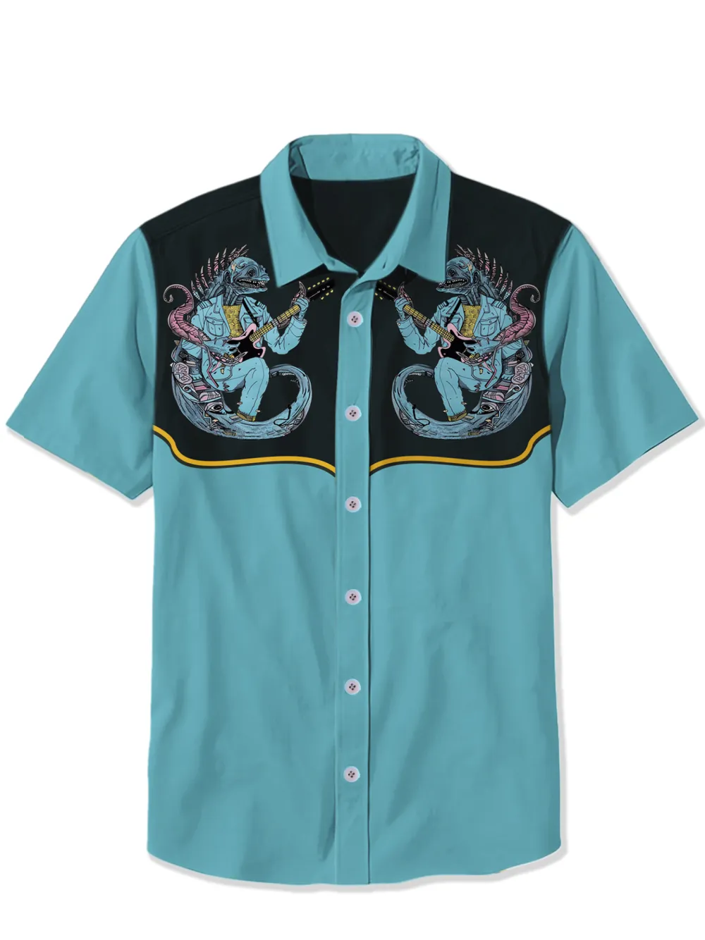 Monster Fish Playing Guitar Shirt