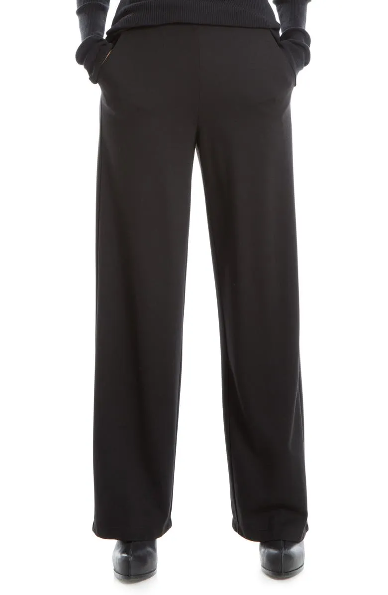 Easy Wide Leg Ponte Knit Pants