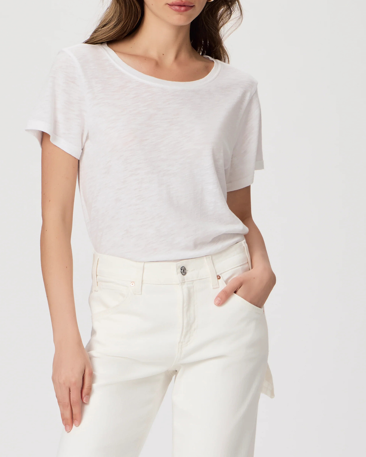 White Supremely Soft Crew Neck Tee