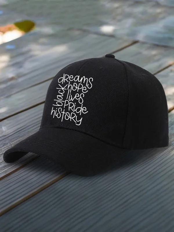 Dreams Hope Lives Pride Tory Black History Baseball Cap