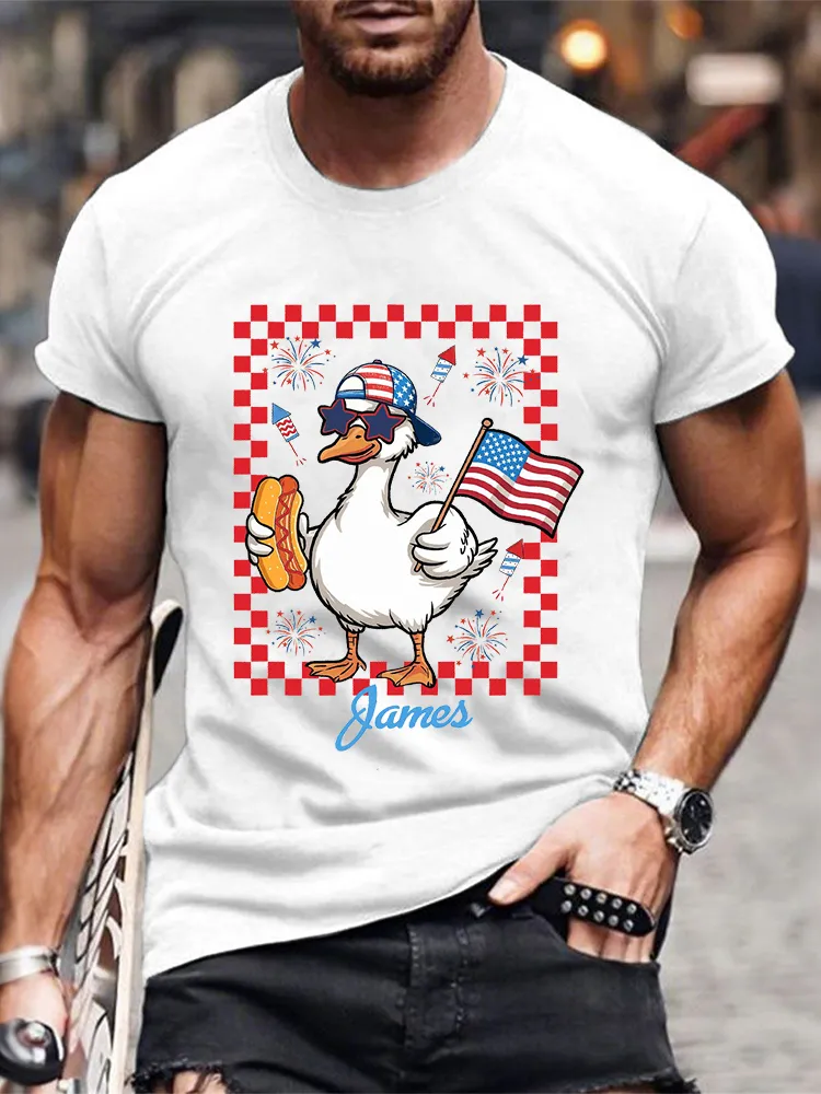 Men'S Games Round-Neck Short-Sleeved T-Shirt