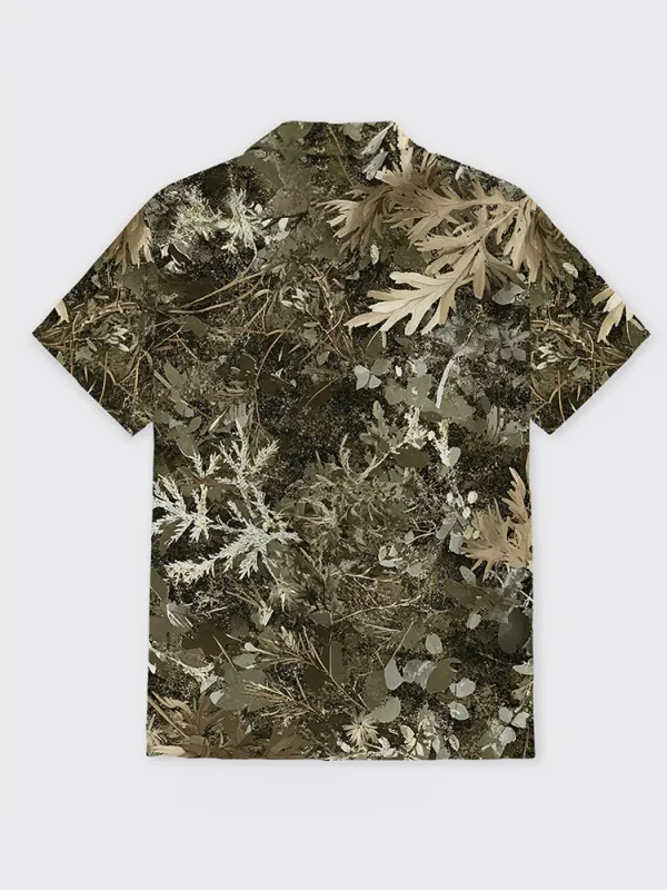 Forest Printing Button Up Shirt