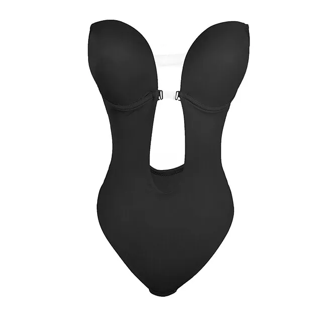 Corset Women's Bodysuits Wedding Party Party & Evening Club Black Beige Spandex Sport Overbust Corset Backless Tummy Control Push Up Pure Color Fall Winter