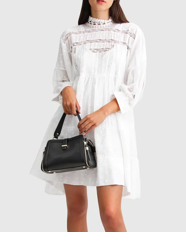 Oversized Lace Mini Dress