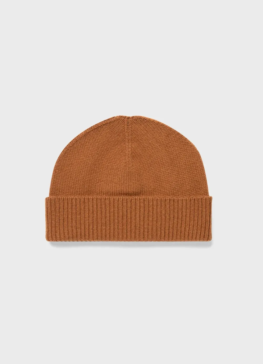 Rustic Brown Ribbed Beanie