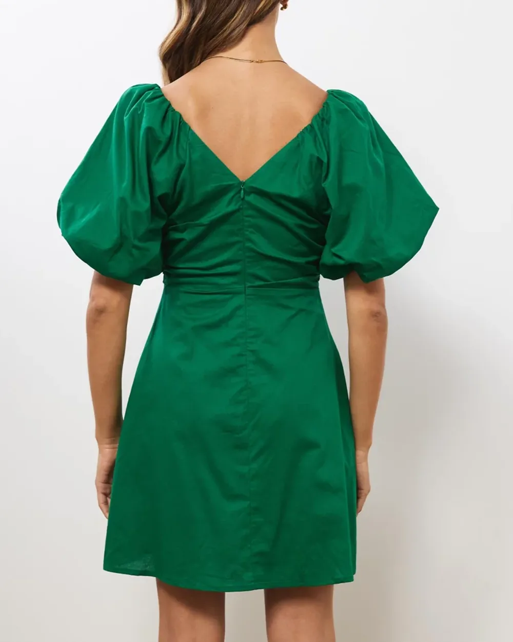 Holiday Style Linen Blend Mini Dress