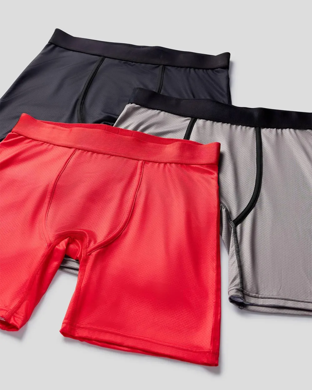 Cool Mesh 3 Pack - Red/Gray/Black