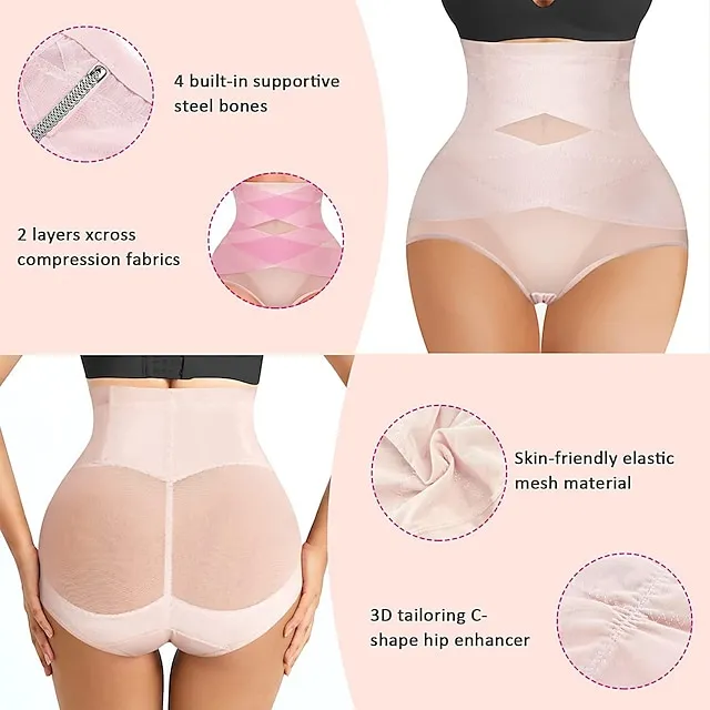 Women's Tights Shorts High Waisted Hip Lift Up Mesh Classic Regular Spring, Fall, Winter, Summer Black color