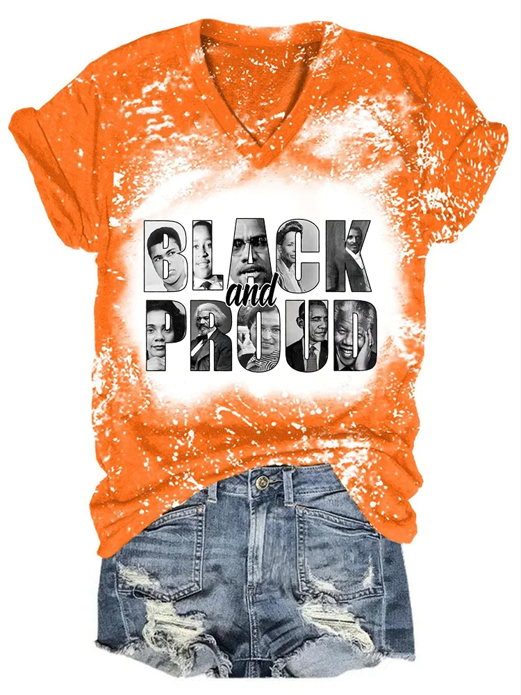 Women'S Black And Proud Short-Sleeved T-Shirt