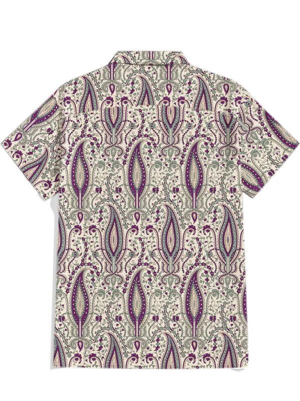 Vintage Purple Paisley Shirt