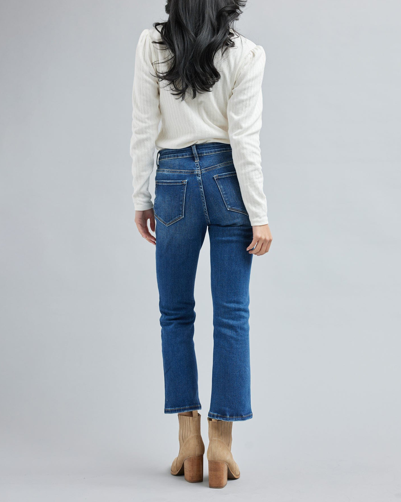 Medium Blue Wash Straight Leg Jean