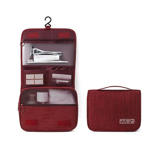 Hanging Toiletry Travel Bag Travel Cosmetic Organizer Accessories Storage Bag Waterproof Makeup Cosmetic Bag With Multi Pocket Bathroom Wash Bag