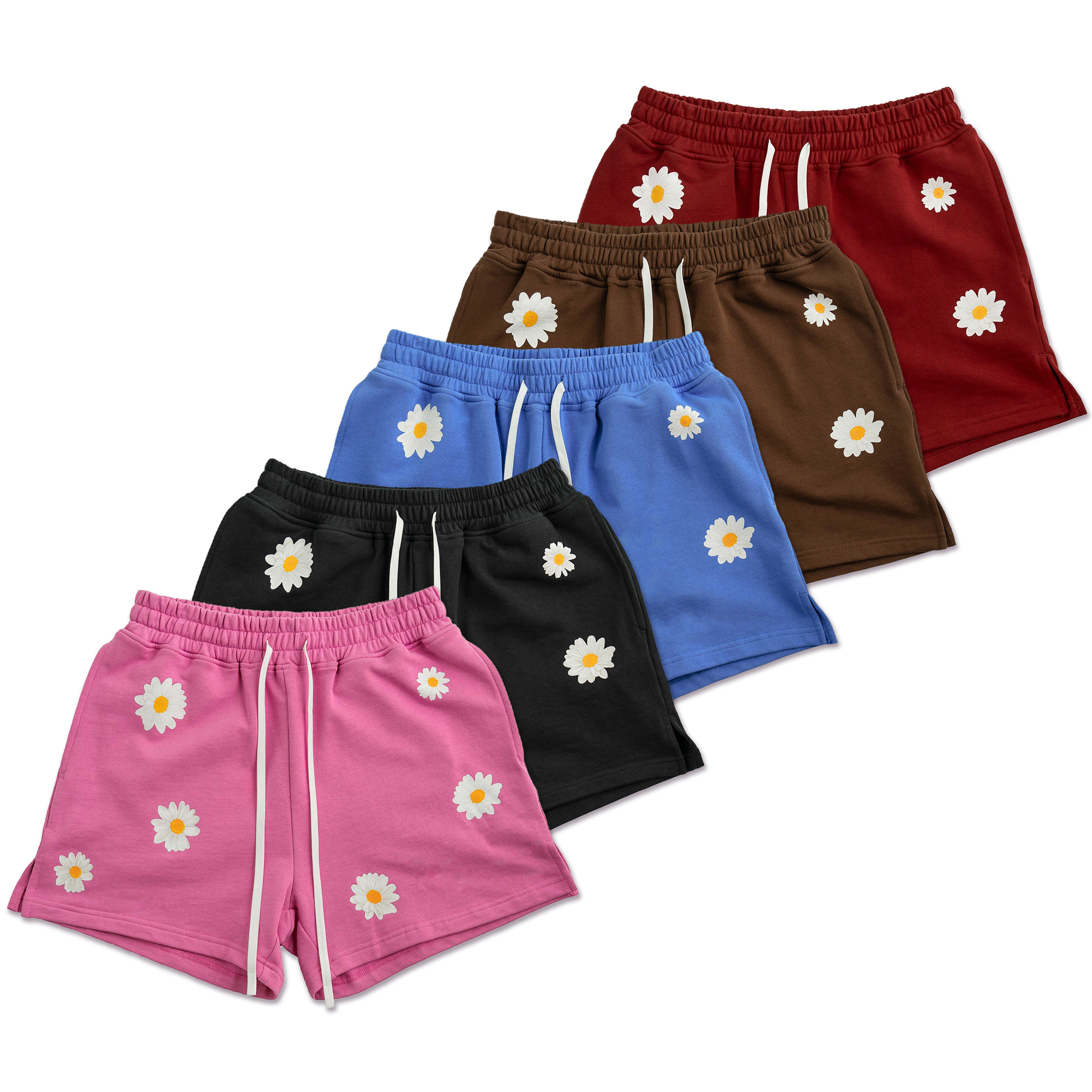 5-PACK COTTON SHORTS (MID THIGH CUT) DAISY