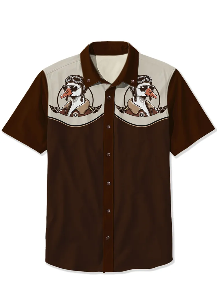 Vintage White Goose Pilot'S Shirt