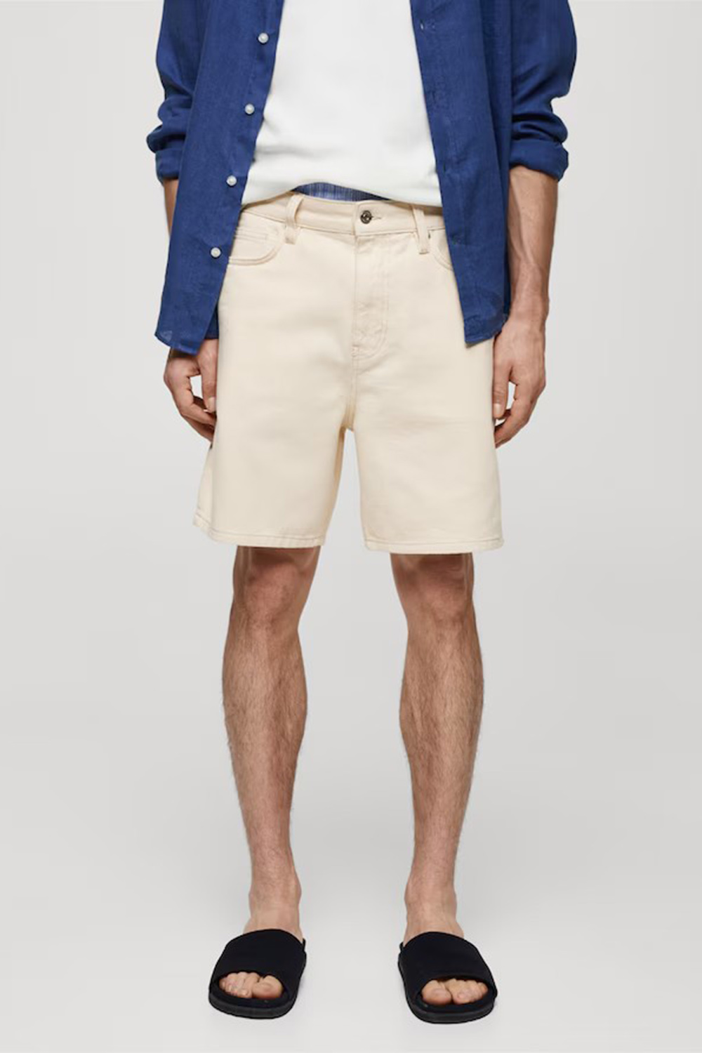 Non-Stretch Denim Shorts