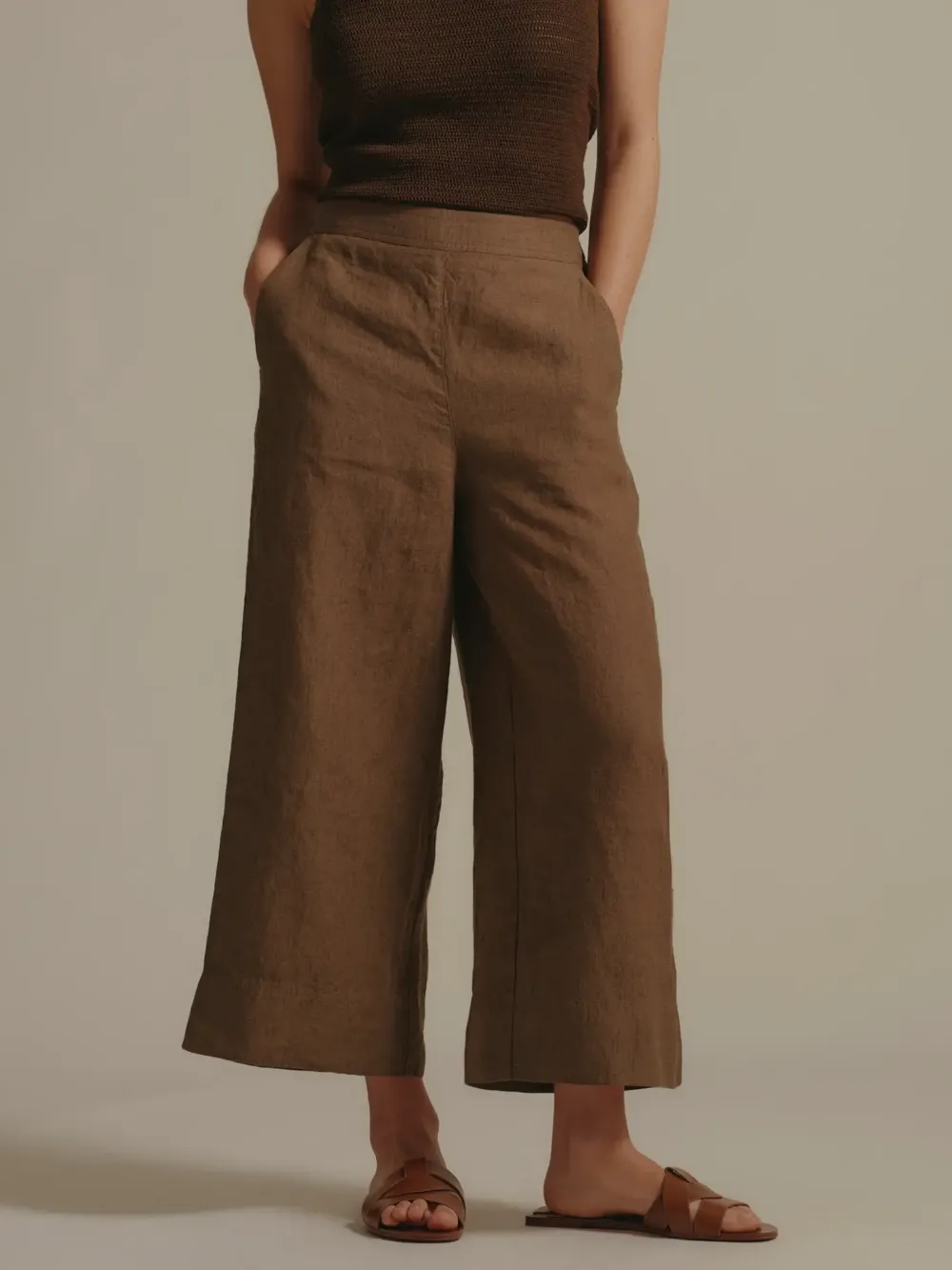 Linen Crop Pant