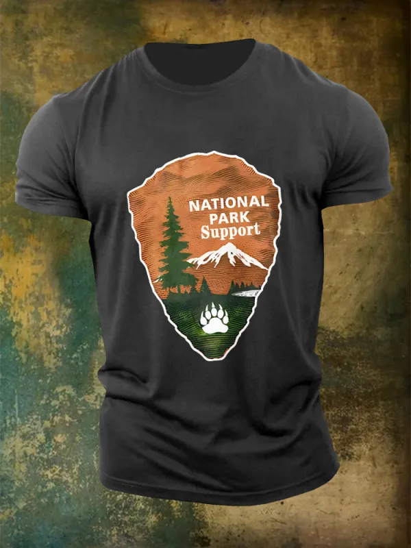 Men'S National Park Support Round-Neck T-Shirt