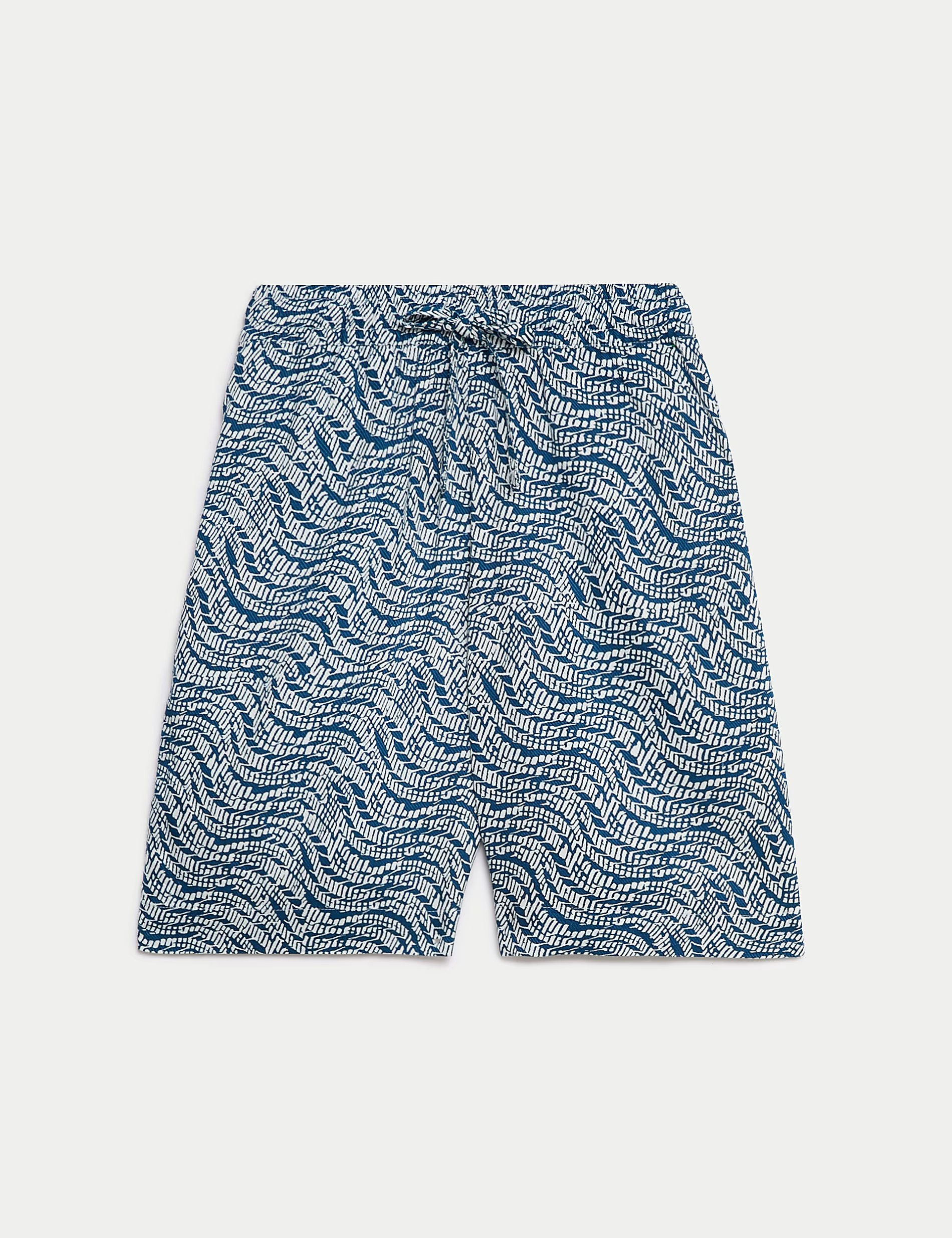 Printed Twill Shorts