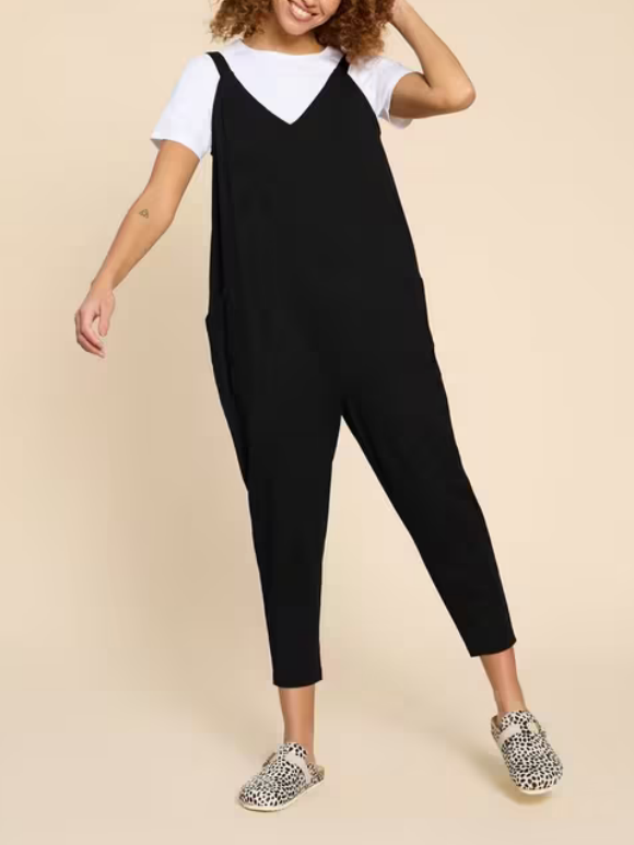 V-Neck Jersey Jumpsuit