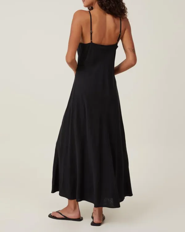 V-Neck Sleeveless Maxi Dress