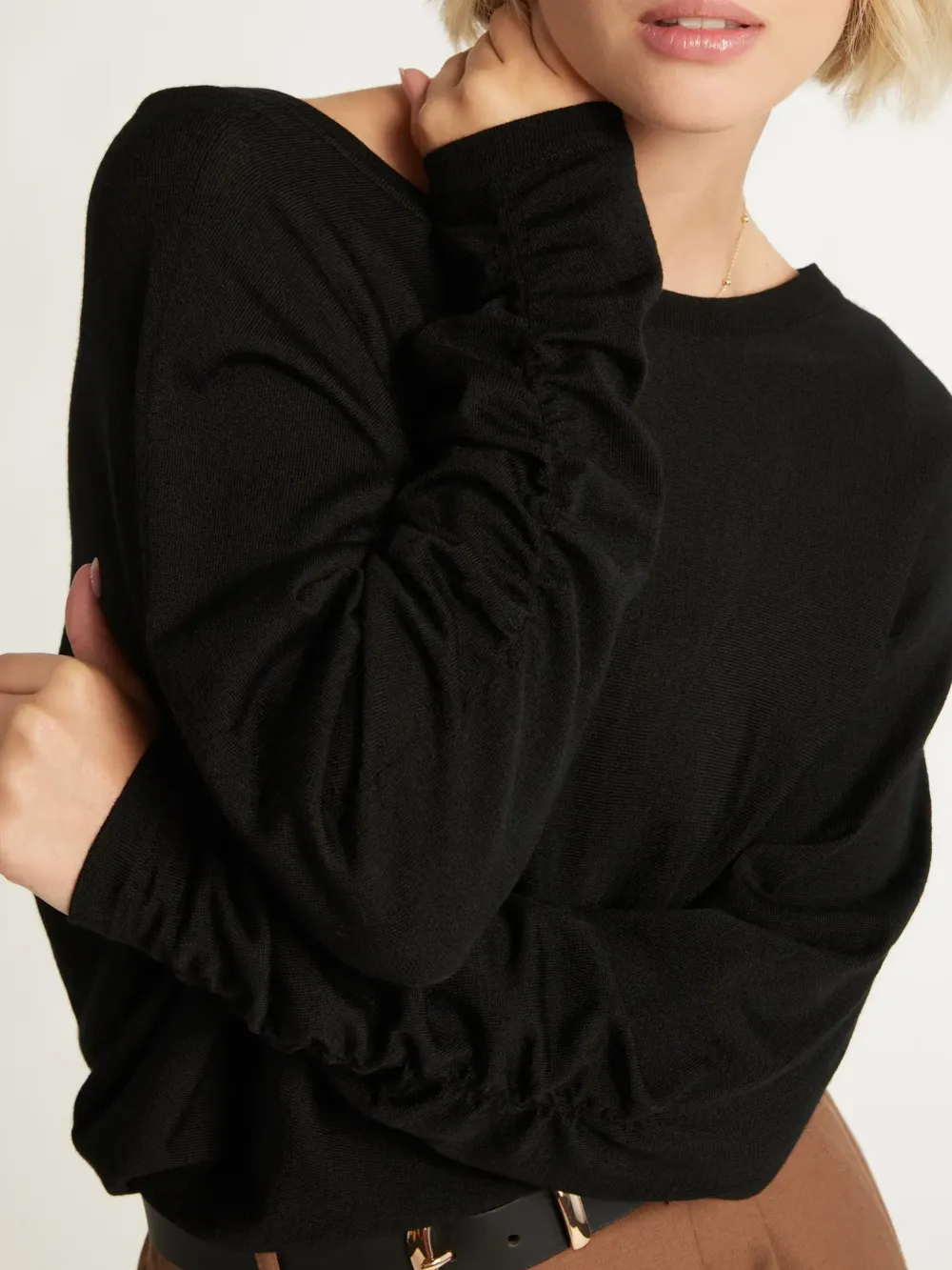 Black Reversible Sweater